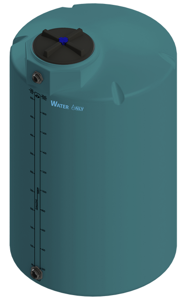 525 Gal ProChem® Potable Water Tank w/Bulkhead Fittings - Twist Lid 16